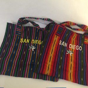 NWOT 2 Colorful San Diego Totes